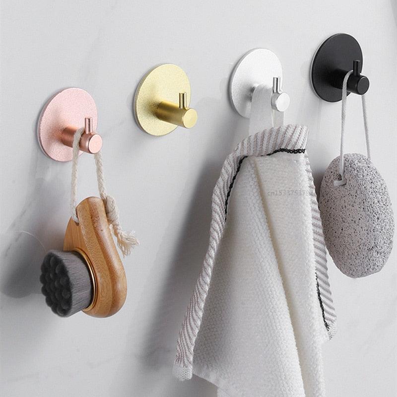 Crochets muraux adhésifs, patère pour porte, clés, vêtements, manteaux, peignoirs de salle de bain, crochets de rangement pour cuisine, sac, support mural adhésif pour toilettes.