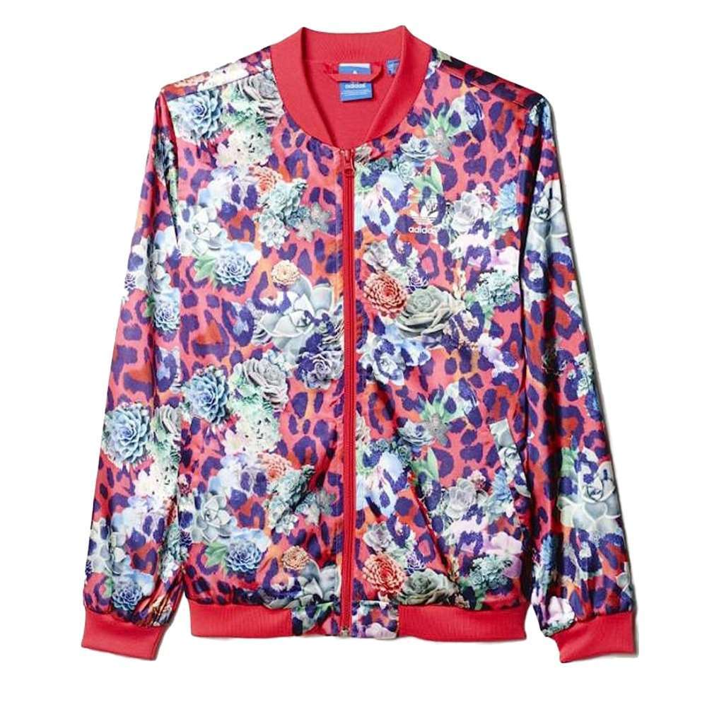 adidas Originals Fille Veste en satin rose - Multicolore/Blanc