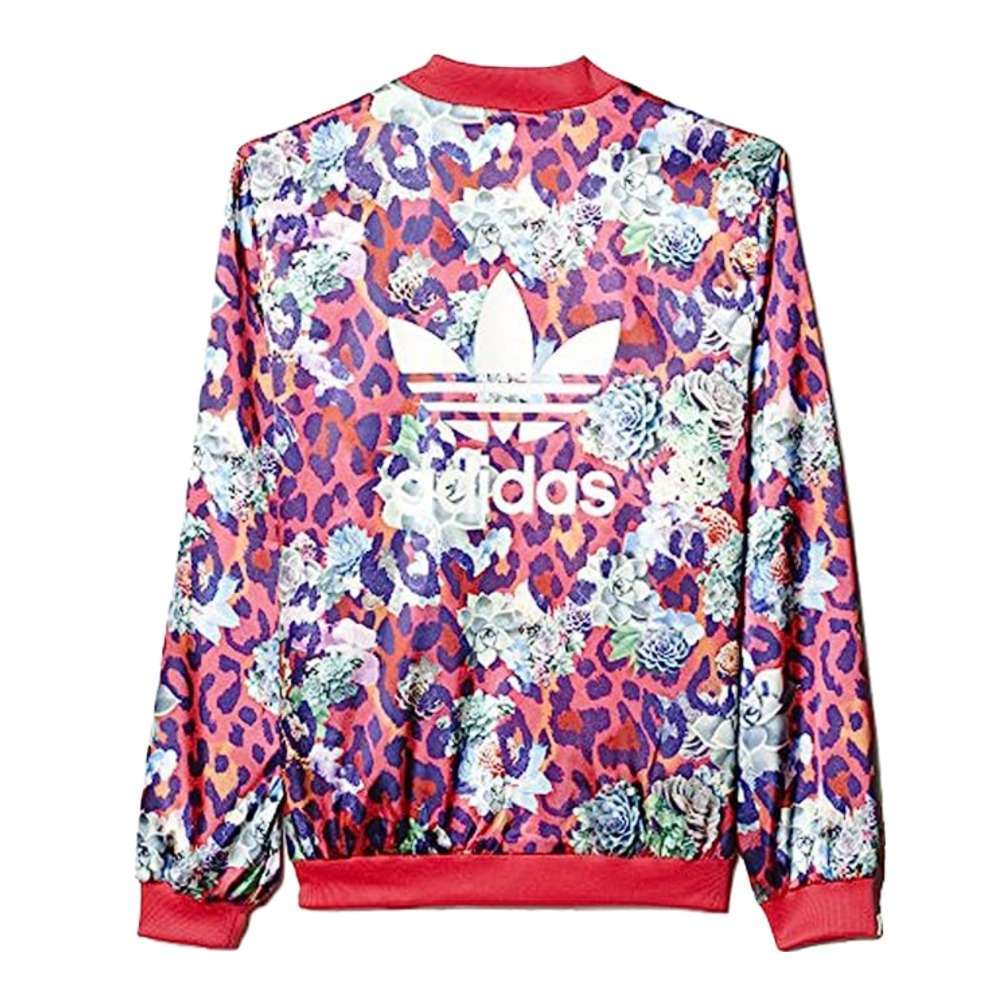 adidas Originals Fille Veste en satin rose - Multicolore/Blanc