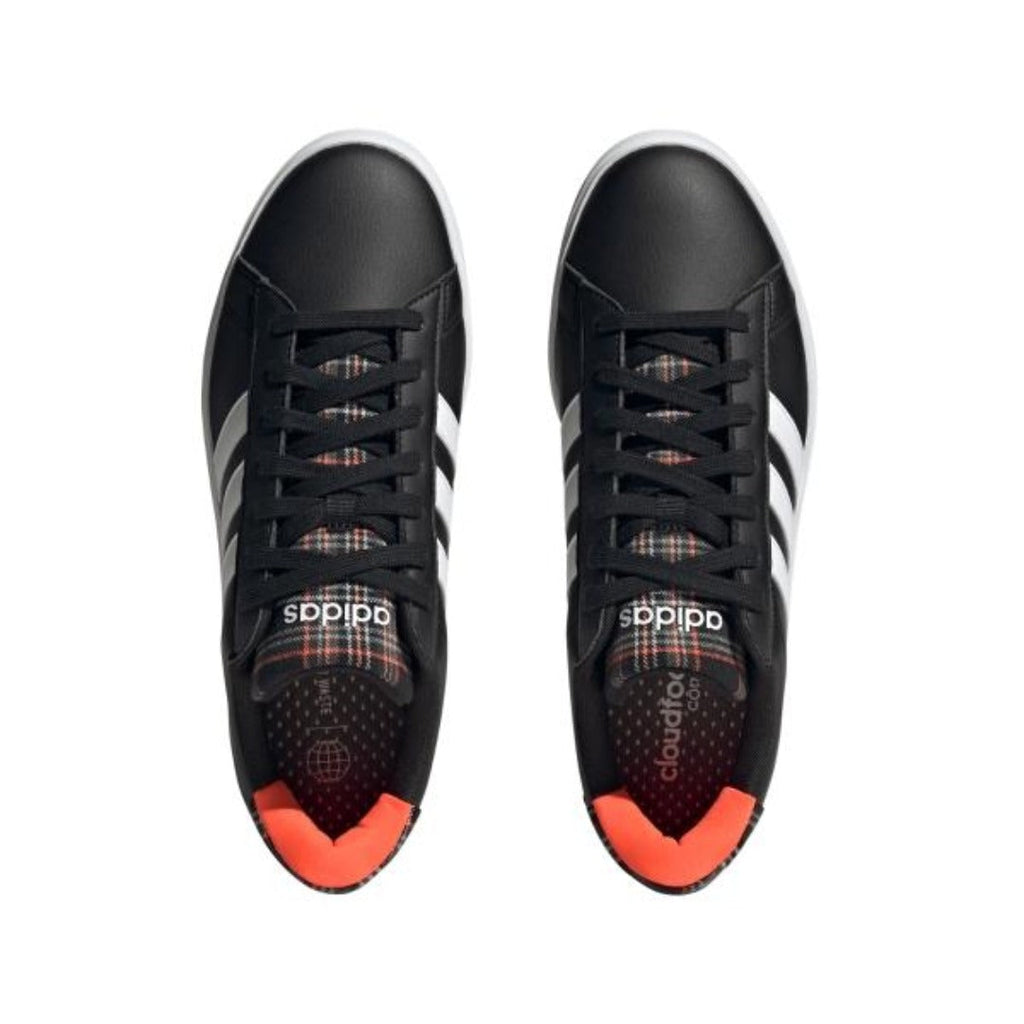 adidas Grand Court 2.0 pour homme (Noir / Blanc nuage / Gris deux)