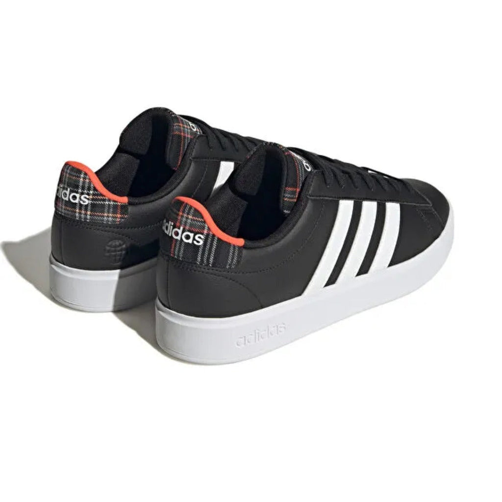 adidas Grand Court 2.0 pour homme (Noir / Blanc nuage / Gris deux)
