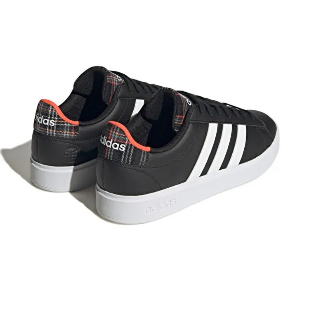adidas Grand Court 2.0 pour homme (Noir / Blanc nuage / Gris deux)