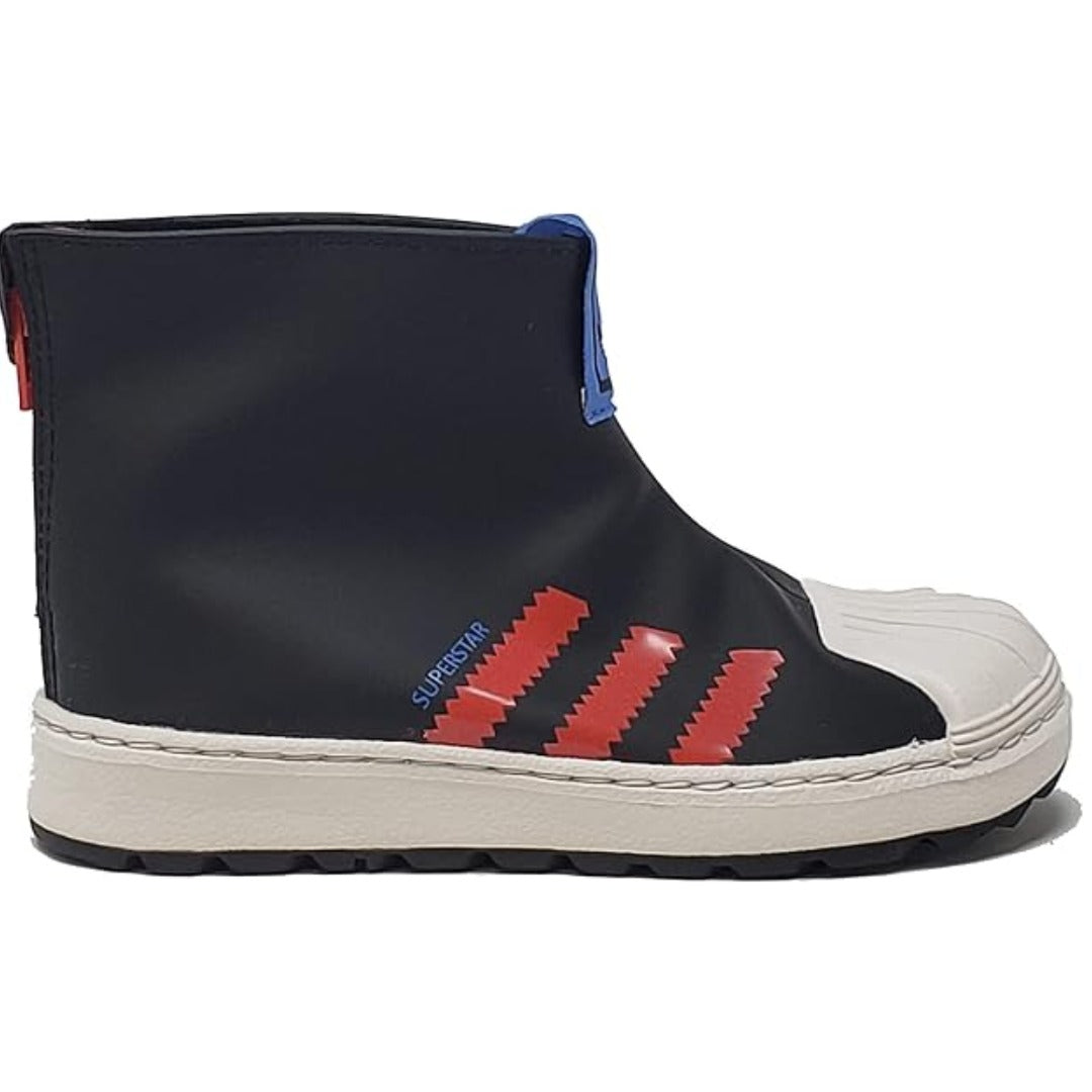 adidas Tout-petit Superstar 360 Rain (Noir / Rouge vif / Bleu focus)