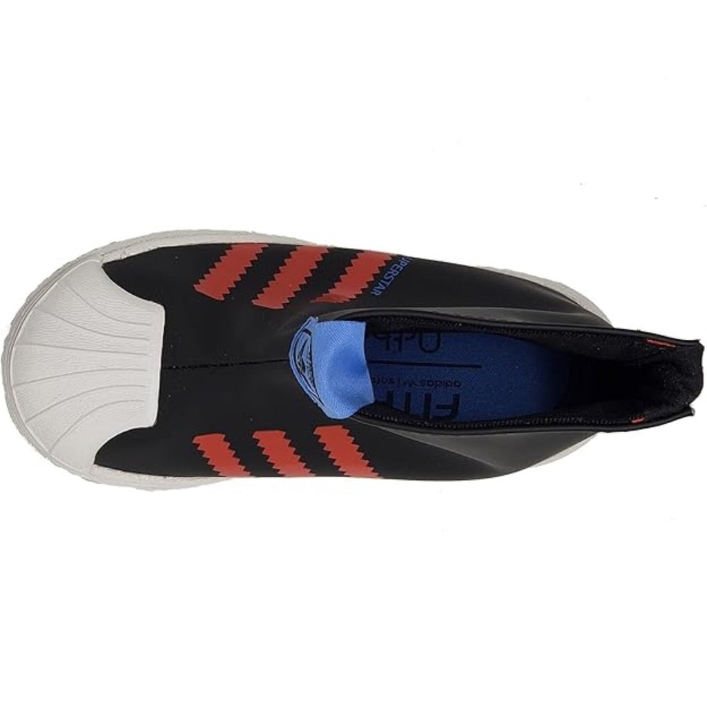 adidas Tout-petit Superstar 360 Rain (Noir / Rouge vif / Bleu focus)