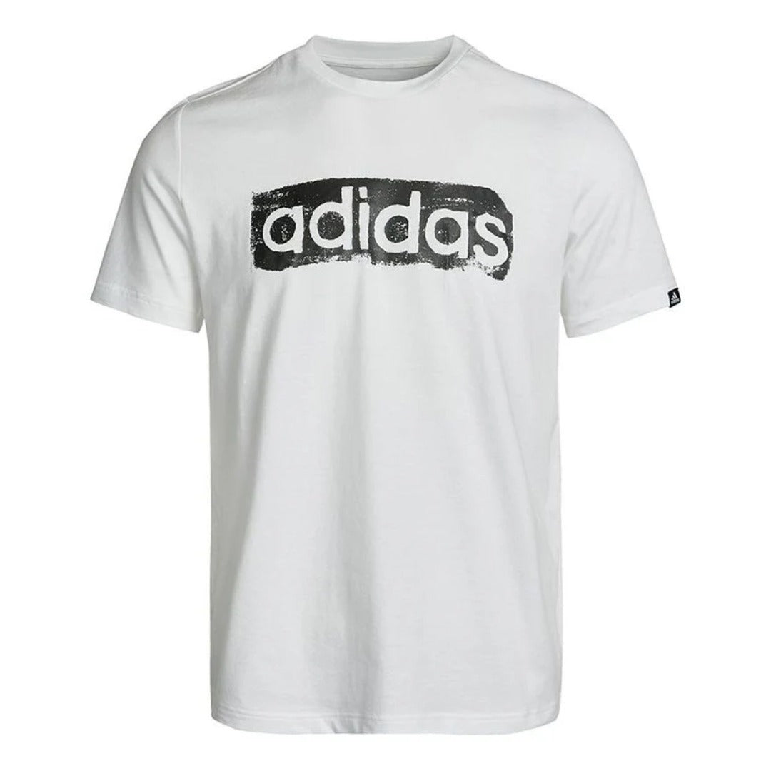 T-shirt adidas BRSHSTRK V4 Homme - Blanc Noir