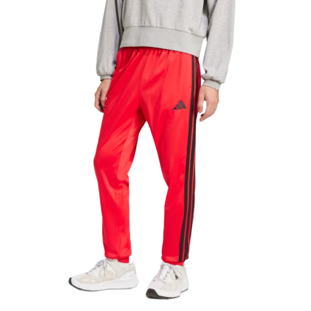 Pantalon de survêtement fuselé classique adidas 3-Stripes en tricot pour homme - Ruby pur