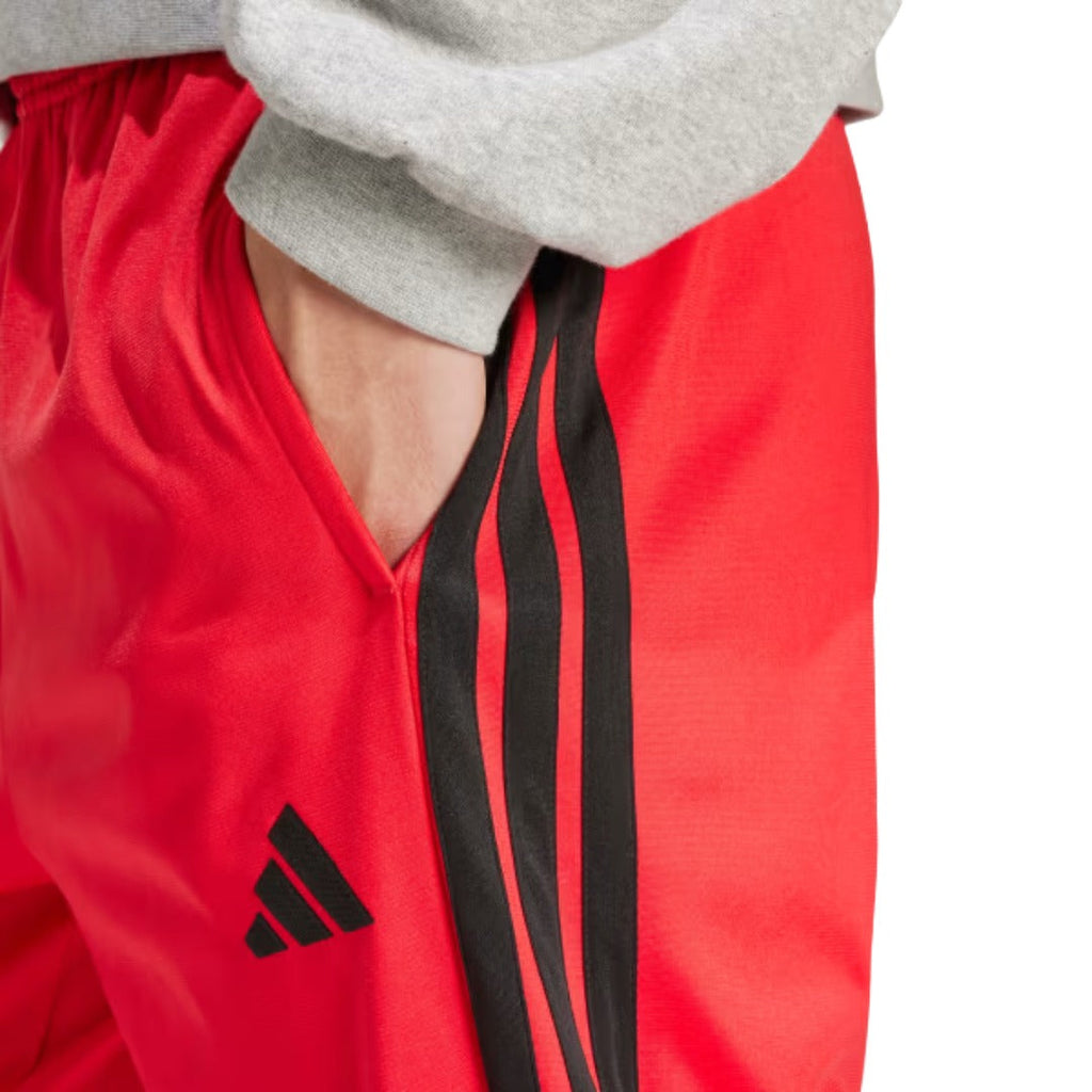 Pantalon de survêtement fuselé classique adidas 3-Stripes en tricot pour homme - Ruby pur
