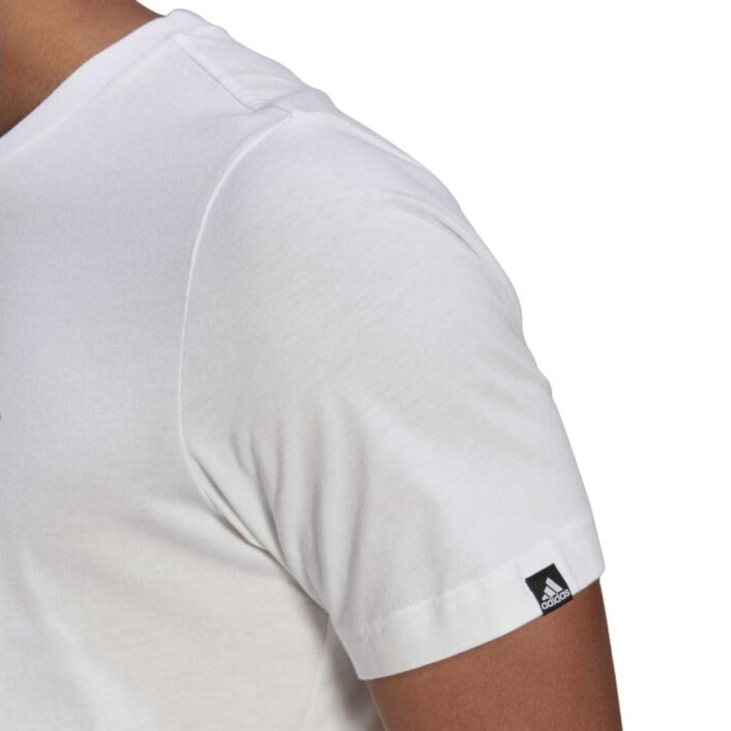 T-shirt adidas BRSHSTRK V4 Homme - Blanc Noir
