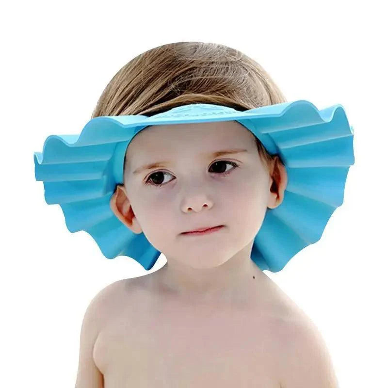 Bonnets de douche réglables pour bébé, visière de bain colorée pour enfants, protection des oreilles pour le bain