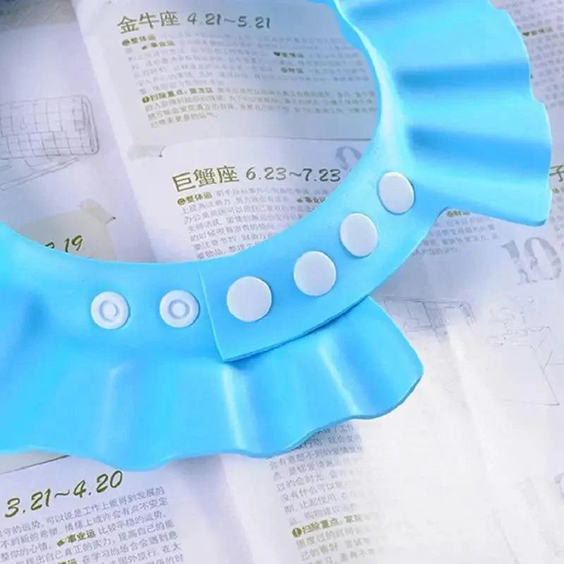 Bonnets de douche réglables pour bébé, visière de bain colorée pour enfants, protection des oreilles pour le bain