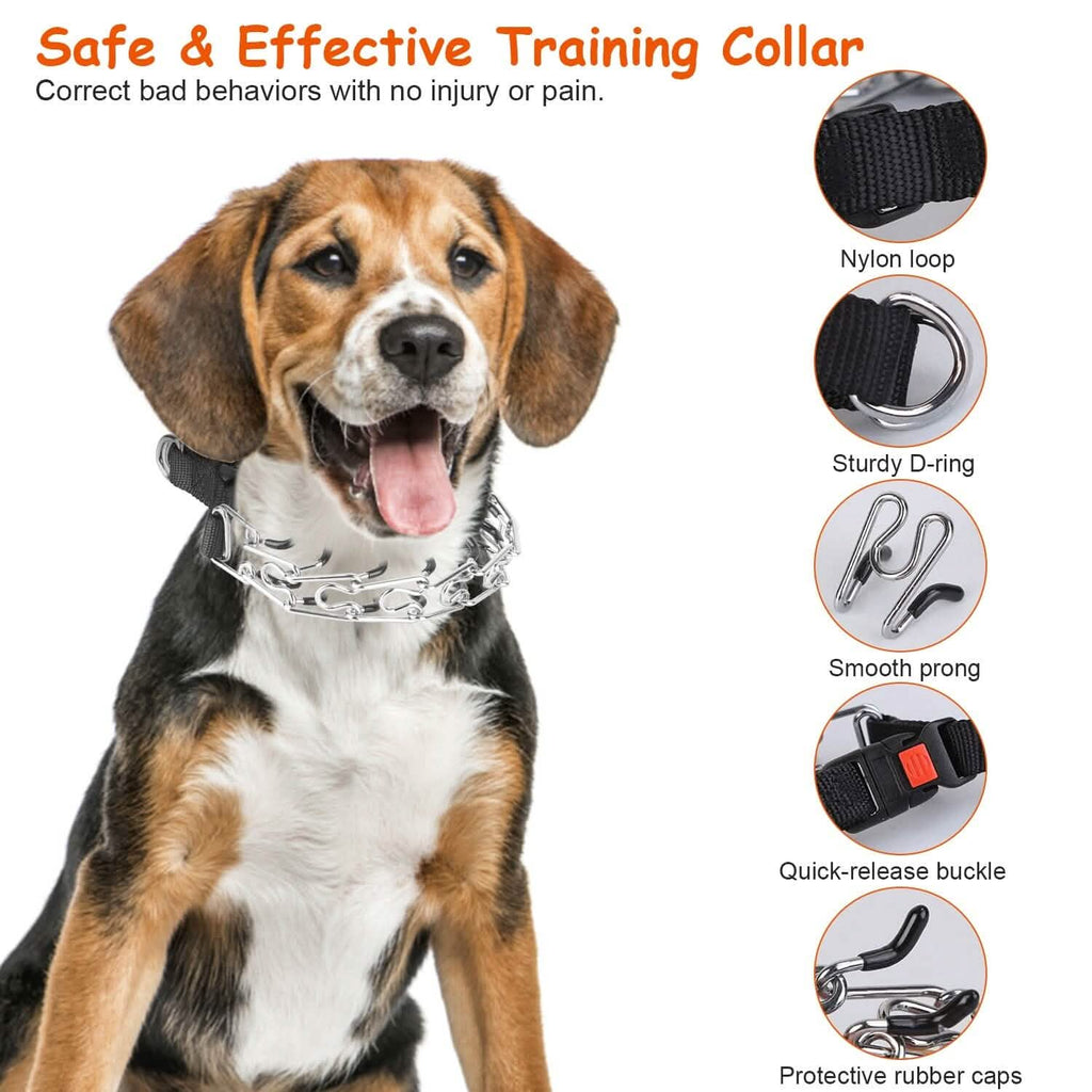 Chaîne de dressage étrangleuse réglable pour chien