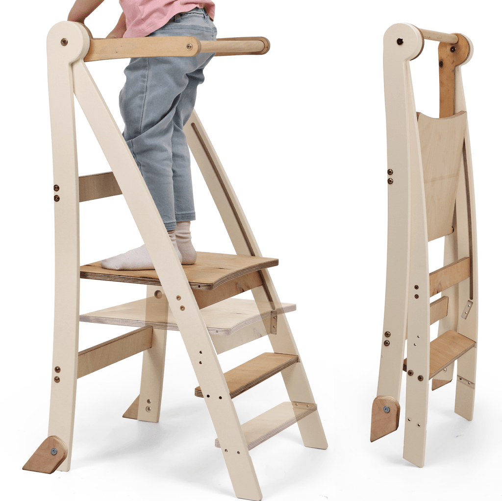 Tour Montessori ajustable - Marchepied pour enfants
