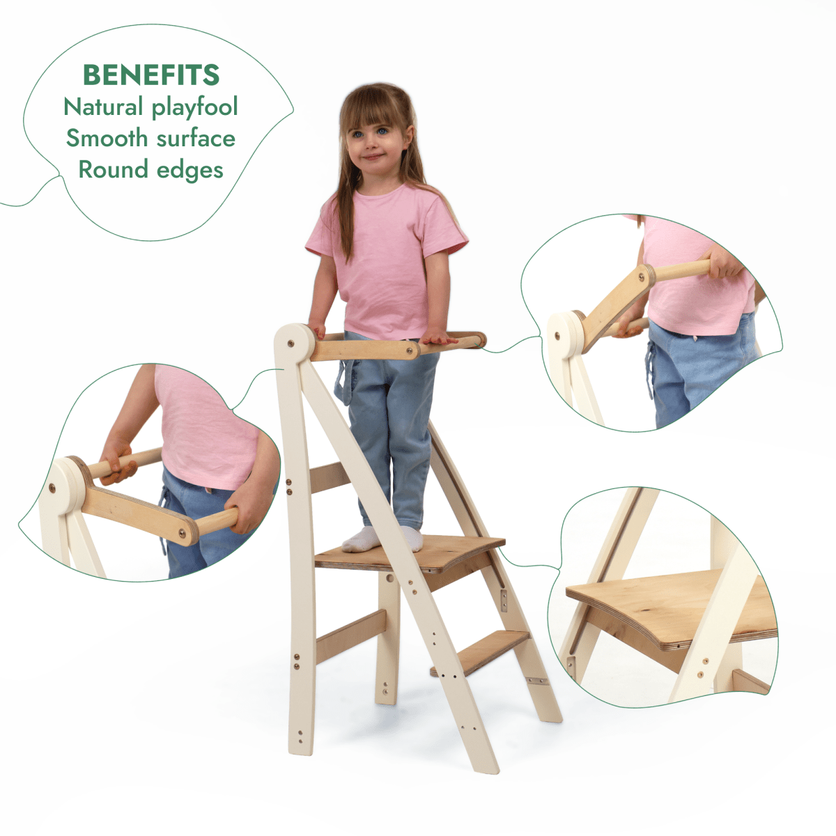 Tour Montessori ajustable - Marchepied pour enfants
