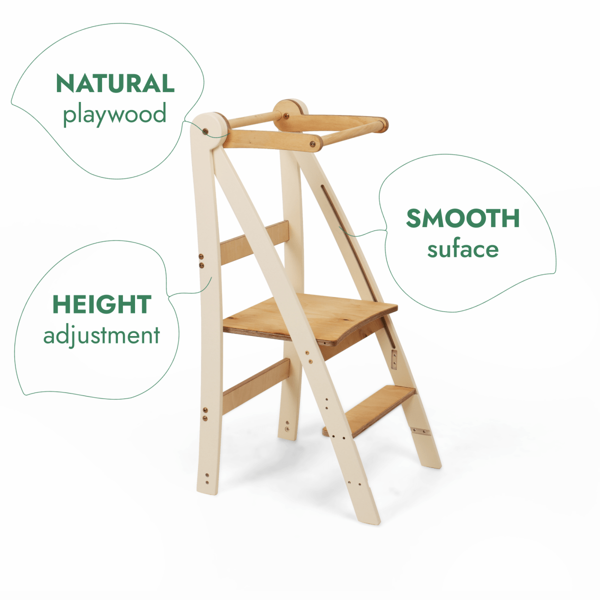 Tour Montessori ajustable - Marchepied pour enfants