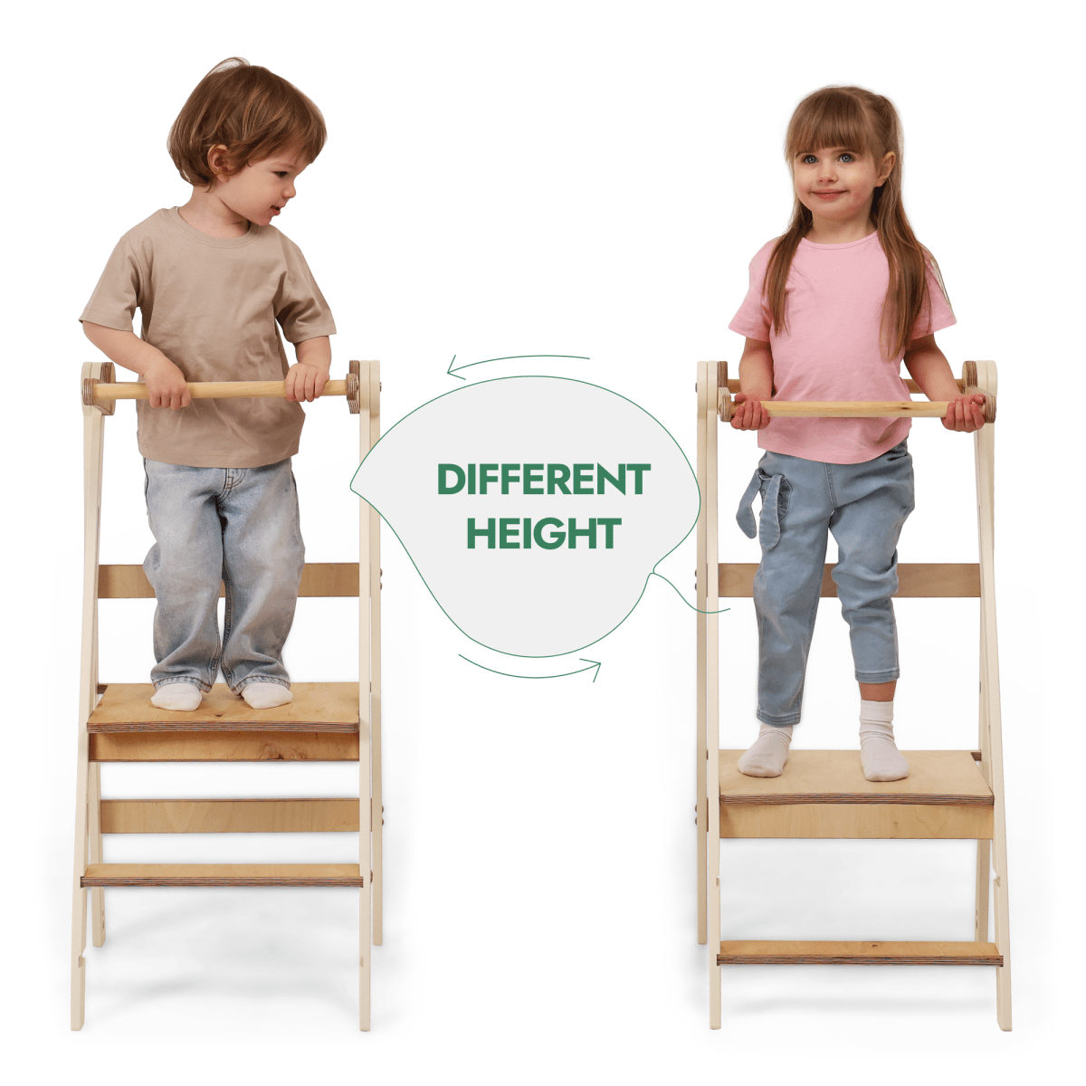 Tour Montessori ajustable - Marchepied pour enfants