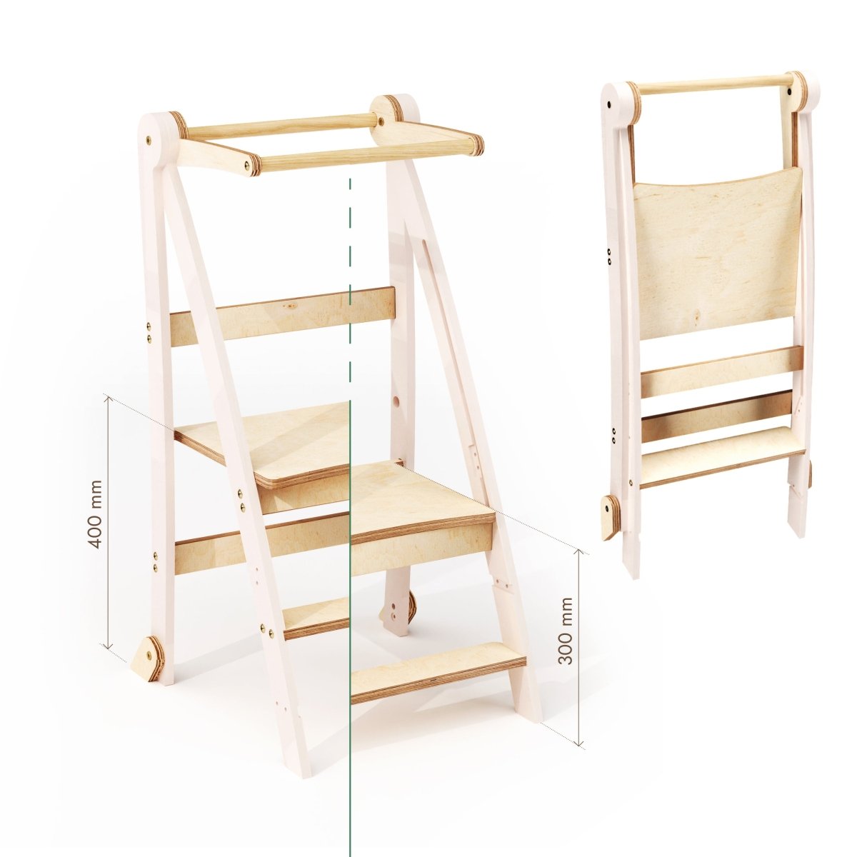 Tour Montessori ajustable - Marchepied pour enfants