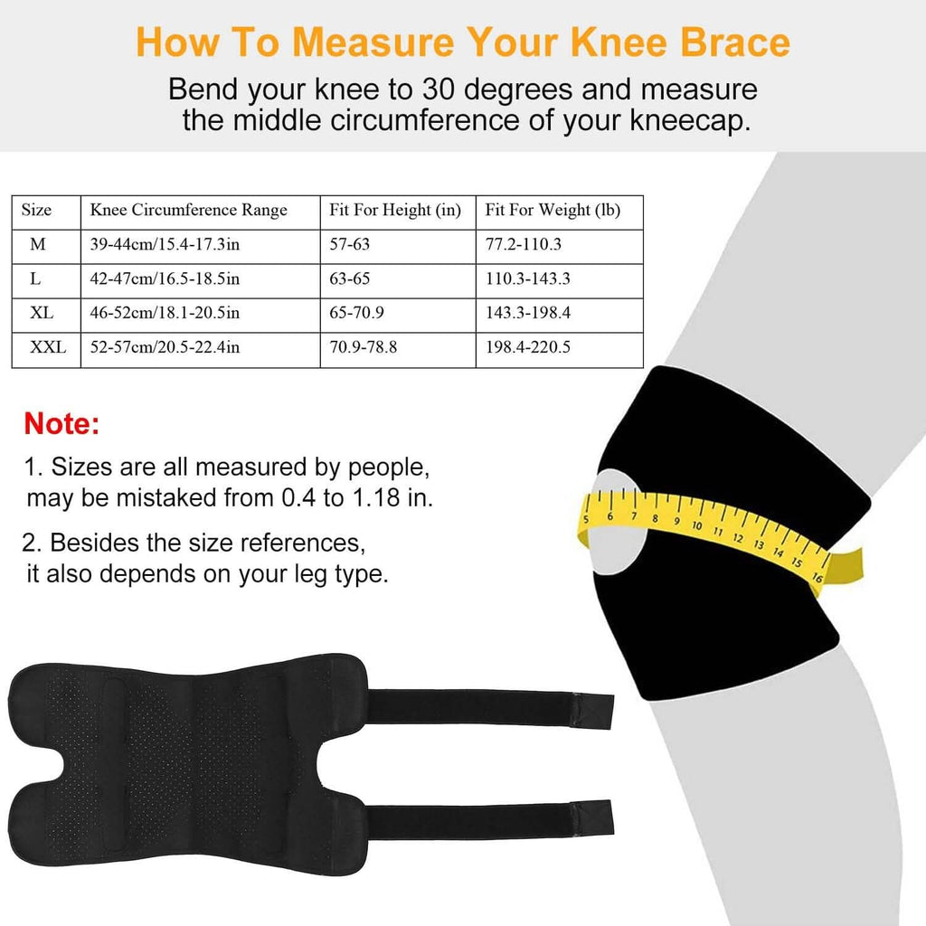 Genouillère de compression ajustable à rotule ouverte