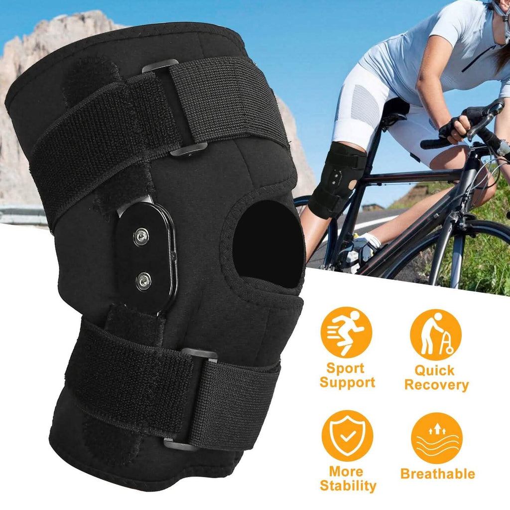 Genouillère de compression ajustable à rotule ouverte