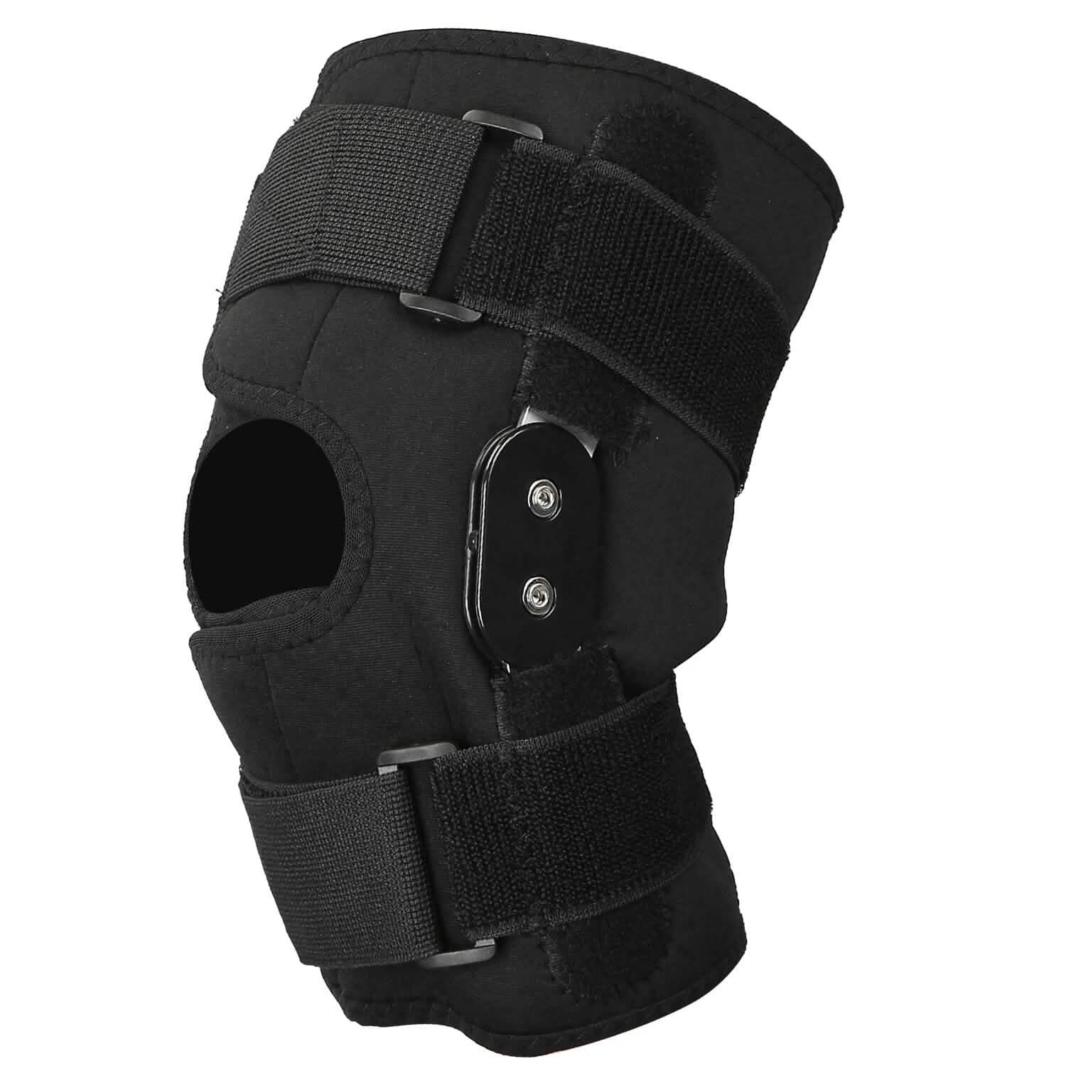 Genouillère de compression ajustable à rotule ouverte