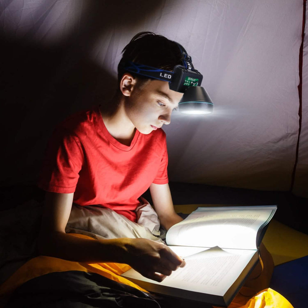 Phare-projecteur à LED rechargeable et réglable