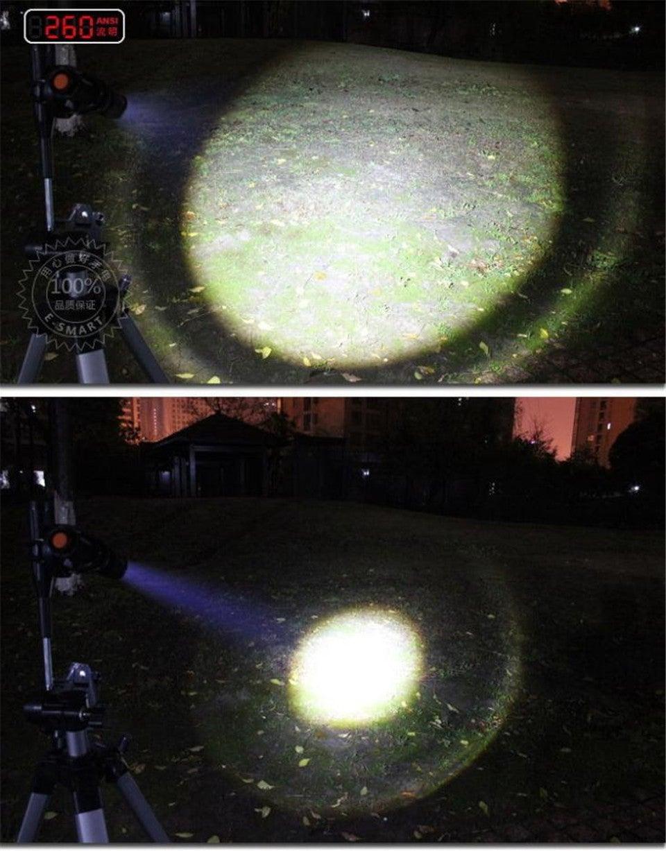 Lampes de poche LED mini portables super lumineuses, rechargeables, étanches et réglables, zoomables pour le camping, la pêche, l'éclairage de vélo, les enfants, l'intérieur, l'extérieur, la randonnée