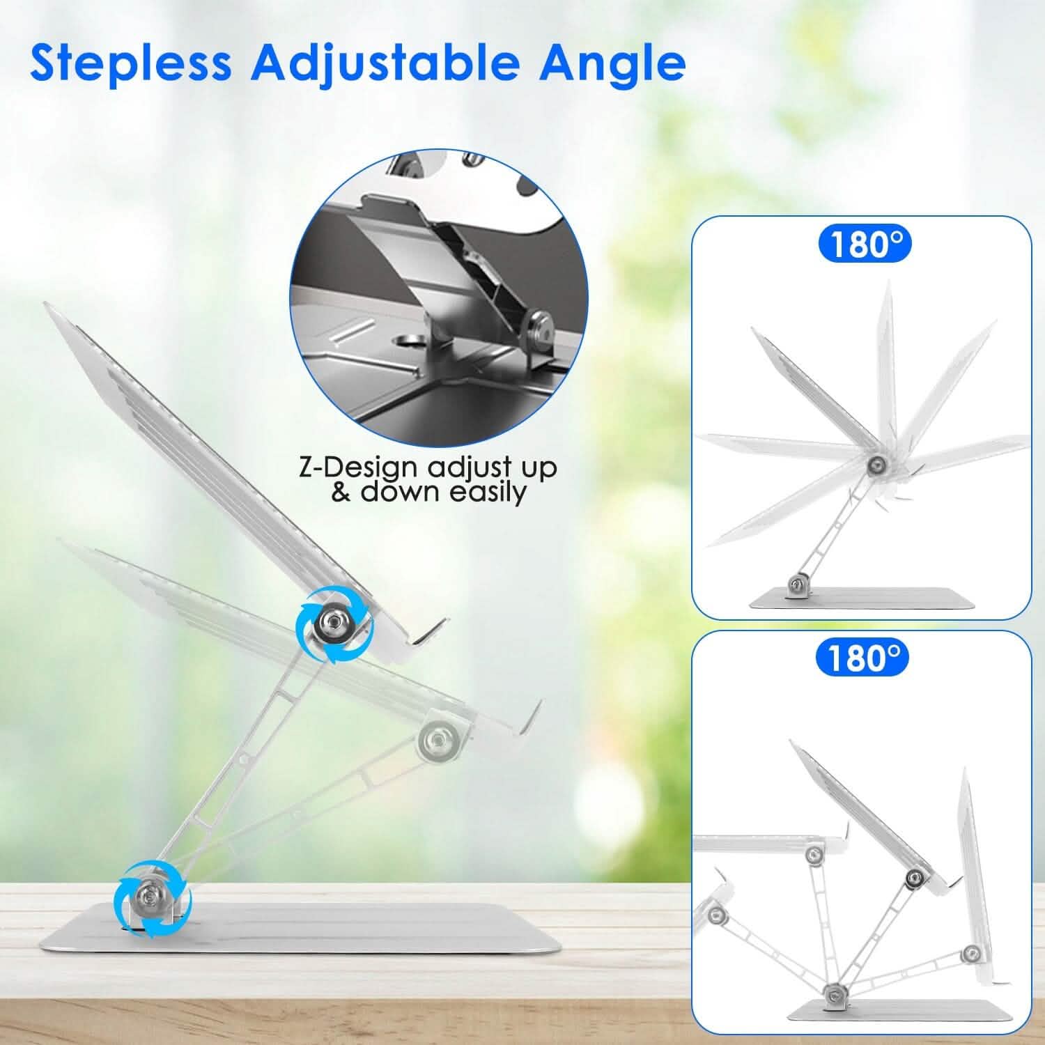 Support d'ordinateur portable réglable à angle progressif