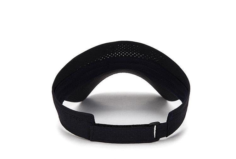 Chapeaux d'été réglables respirants Hommes Femmes Protection solaire Sports Golf Tennis Visière Chapeau Visière réglable Protection UV Top vide Solide Sports Extérieur Course Protection solaire Casquette résistante