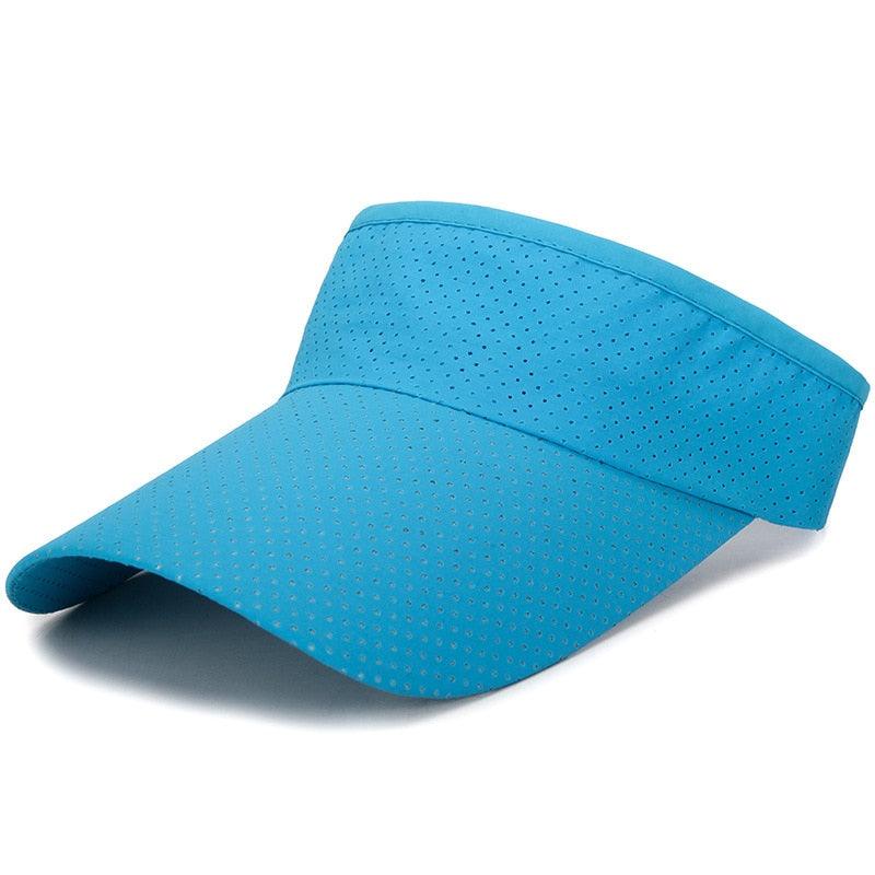 Chapeaux d'été réglables respirants Hommes Femmes Protection solaire Sports Golf Tennis Visière Chapeau Visière réglable Protection UV Top vide Solide Sports Extérieur Course Protection solaire Casquette résistante
