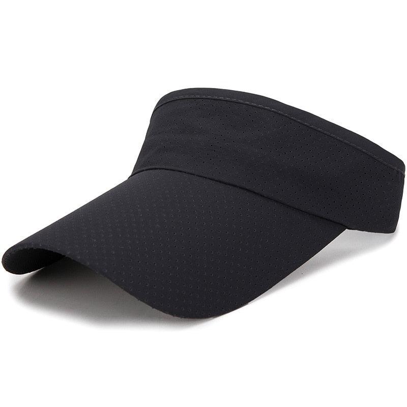 Chapeaux d'été réglables respirants Hommes Femmes Protection solaire Sports Golf Tennis Visière Chapeau Visière réglable Protection UV Top vide Solide Sports Extérieur Course Protection solaire Casquette résistante
