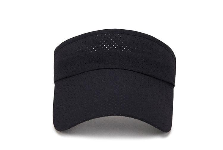 Chapeaux d'été réglables respirants Hommes Femmes Protection solaire Sports Golf Tennis Visière Chapeau Visière réglable Protection UV Top vide Solide Sports Extérieur Course Protection solaire Casquette résistante