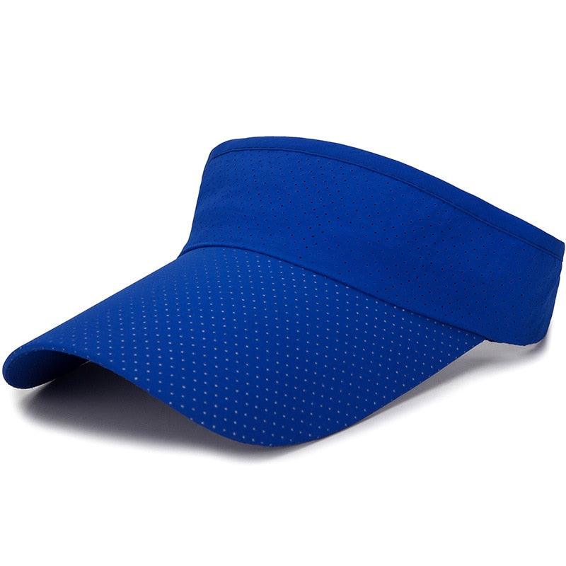Chapeaux d'été réglables respirants Hommes Femmes Protection solaire Sports Golf Tennis Visière Chapeau Visière réglable Protection UV Top vide Solide Sports Extérieur Course Protection solaire Casquette résistante