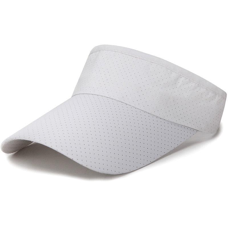 Chapeaux d'été réglables respirants Hommes Femmes Protection solaire Sports Golf Tennis Visière Chapeau Visière réglable Protection UV Top vide Solide Sports Extérieur Course Protection solaire Casquette résistante