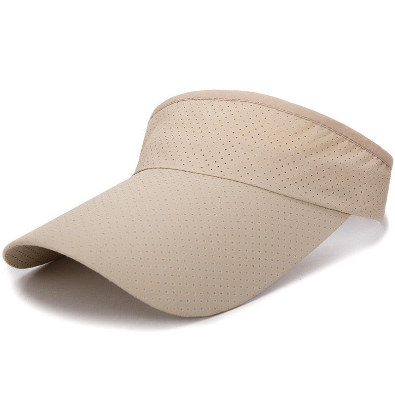 Chapeaux d'été réglables respirants Hommes Femmes Protection solaire Sports Golf Tennis Visière Chapeau Visière réglable Protection UV Top vide Solide Sports Extérieur Course Protection solaire Casquette résistante