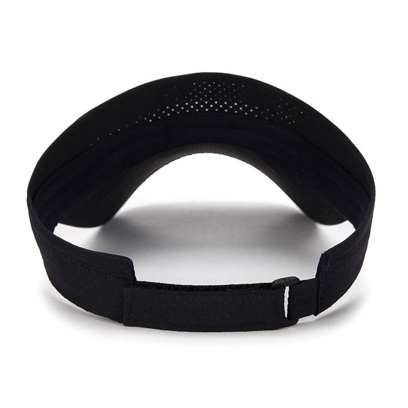 Chapeaux d'été réglables respirants Hommes Femmes Protection solaire Sports Golf Tennis Visière Chapeau Visière réglable Protection UV Top vide Solide Sports Extérieur Course Protection solaire Casquette résistante