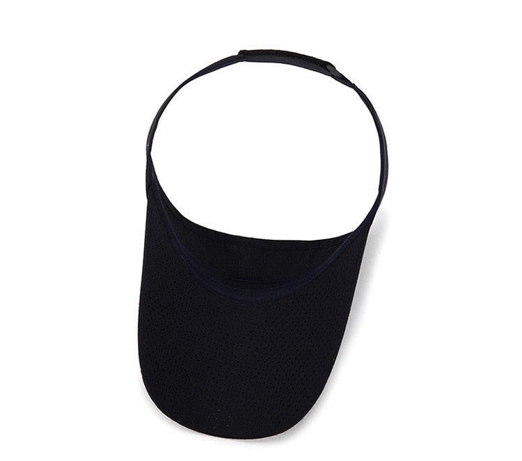 Chapeaux d'été réglables respirants Hommes Femmes Protection solaire Sports Golf Tennis Visière Chapeau Visière réglable Protection UV Top vide Solide Sports Extérieur Course Protection solaire Casquette résistante