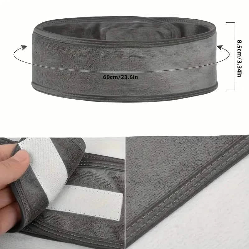 Bandeau ajustable pour femme - Doux, antidérapant, idéal pour le maquillage, le lavage du visage, le yoga et la course à pied