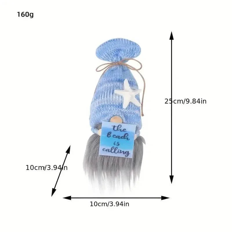 Adorable poupée en peluche de gnome marin