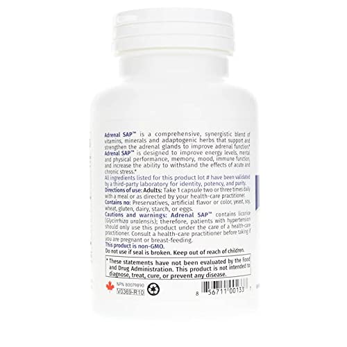 Adrenal Sap (sans réglisse) 90 gélules