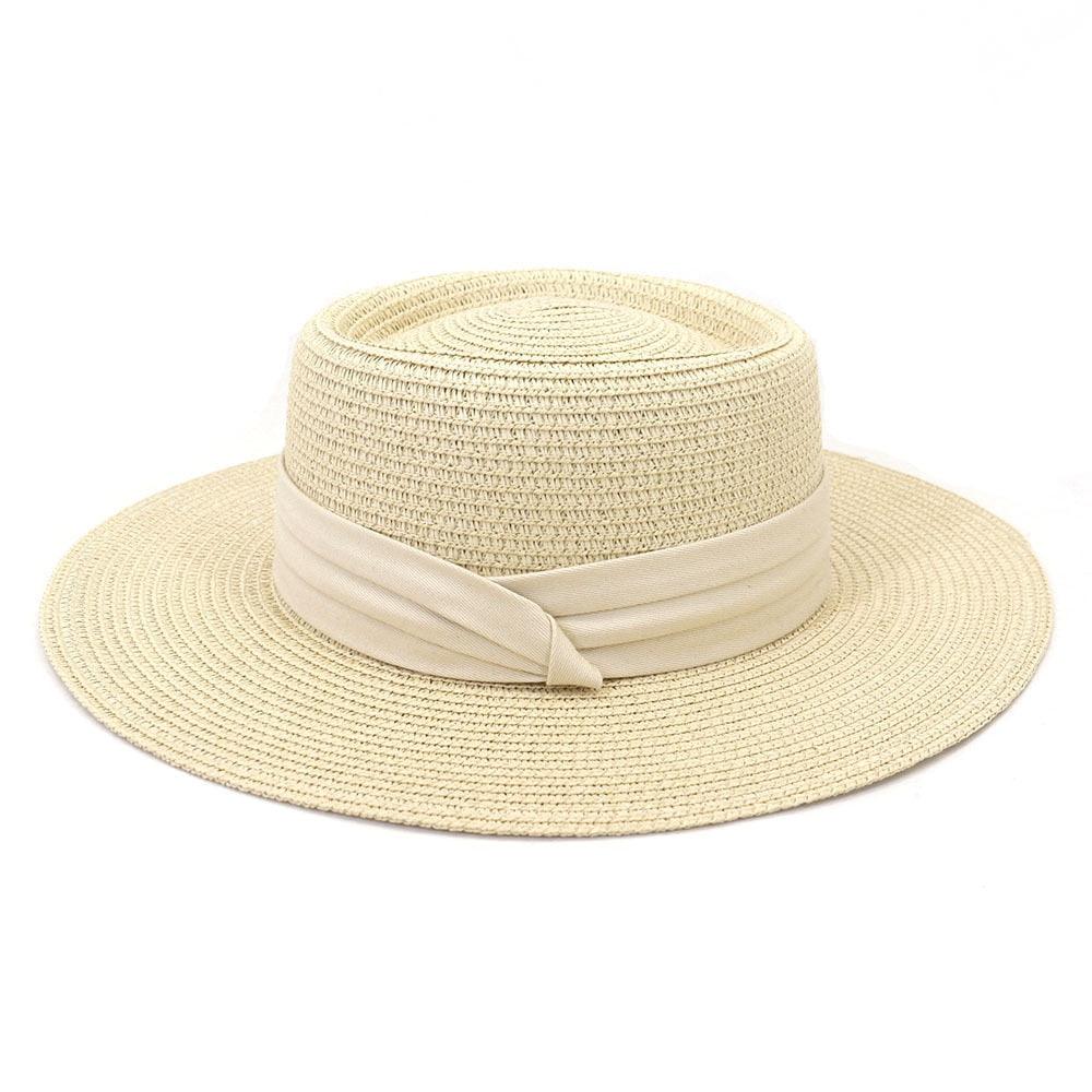 Chapeau de paille d'été pour adulte, mode décontractée, Fedora de plage, chapeau de paille à large bord, chapeau Fedora de luxe, chapeau de soleil d'été pliable, chapeau de soleil de plage léger pour femme, chapeaux de soleil respirants pour femme 56-58cm
