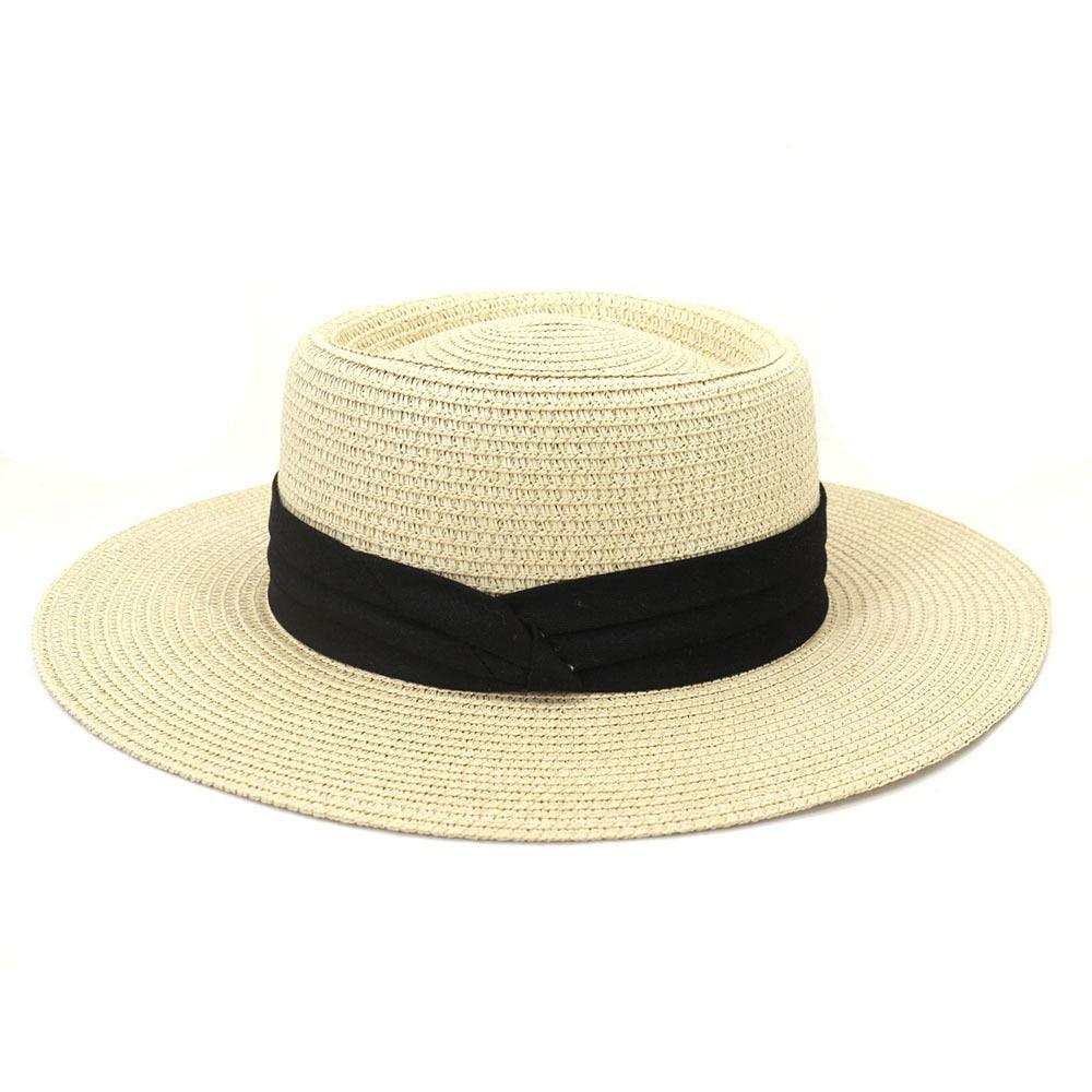 Chapeau de paille d'été pour adulte, mode décontractée, Fedora de plage, chapeau de paille à large bord, chapeau Fedora de luxe, chapeau de soleil d'été pliable, chapeau de soleil de plage léger pour femme, chapeaux de soleil respirants pour femme 56-58cm