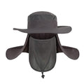 Chapeau de soleil à large bord pour adulte avec rabat de protection nuque et visage