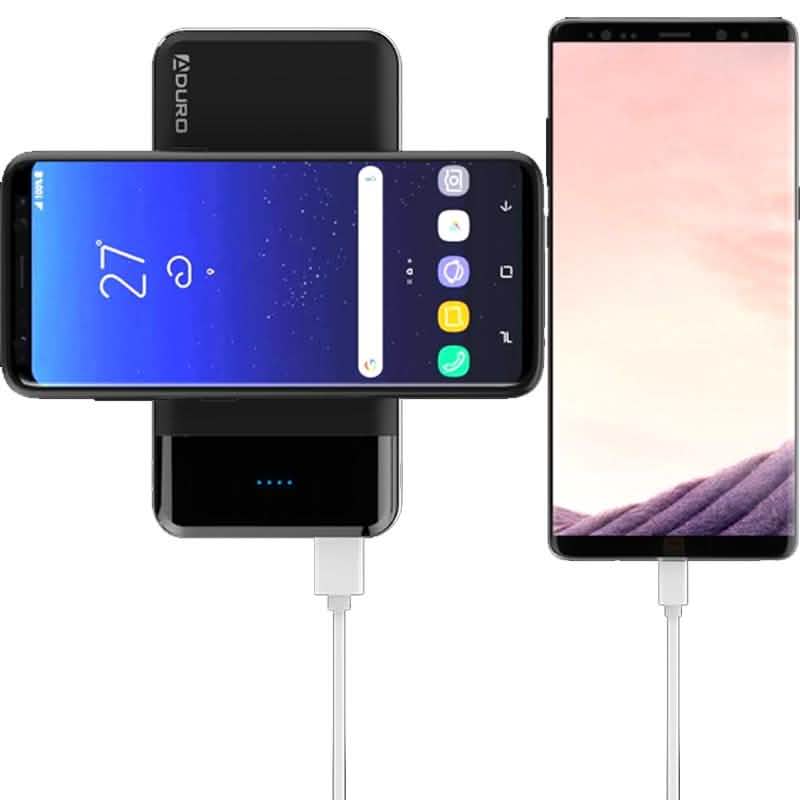 Aduro PowerUp Batterie de secours sans fil 10 000 mAh double-USB