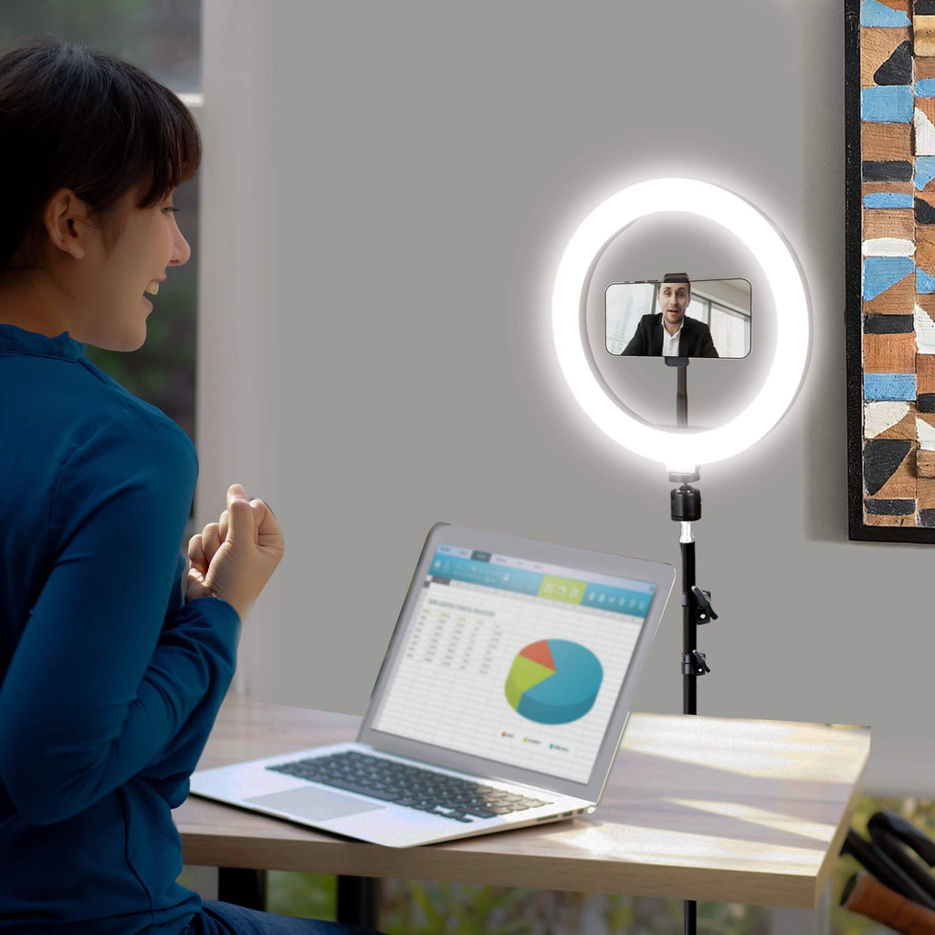 Aduro U-Stream Studio de streaming à domicile avec anneau lumineux de 10 pouces et trépied
