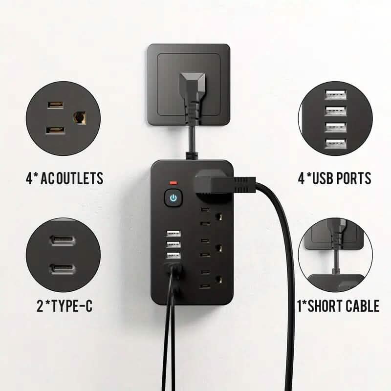 Multiprise électrique avancée 10-en-1