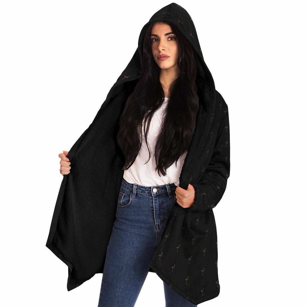 Classic Flamingo Silhouette Cloak Hoodie