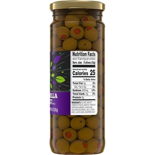 Kroger Manzanilla Olives Stuffed with Pimiento 10 oz