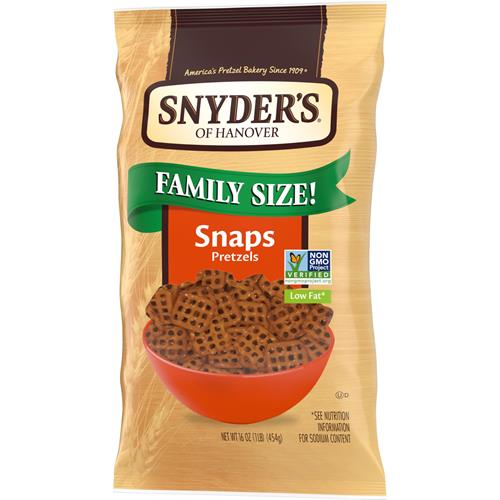 Bretzels Snyders Of Hanover Pretzel Snaps, format familial, sac de 453 g