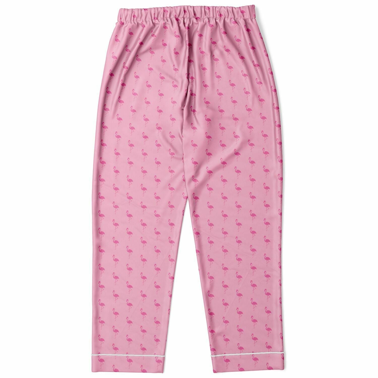 Pyjama en satin simple flamant rose
