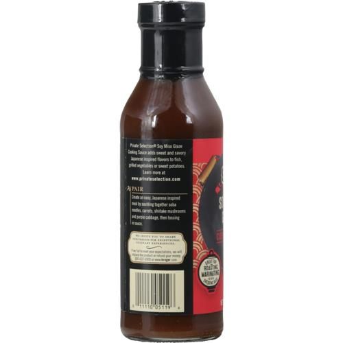 Sauce de cuisson glaçage au soya et au miso Sélection privée 14 oz