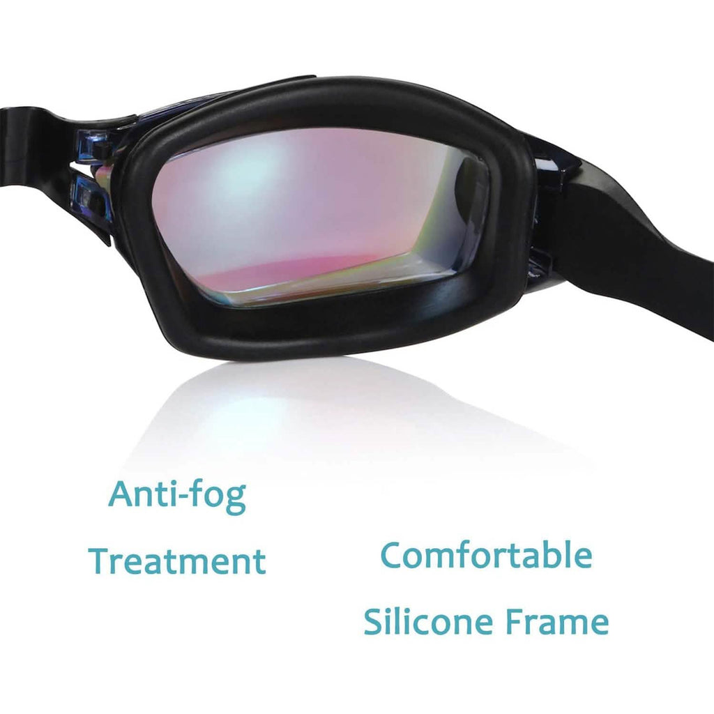 Aegend Lunettes de natation anti-fuite avec protection intégrale